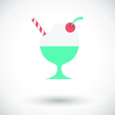 dondurma simgesi, vektör illüstrasyonu