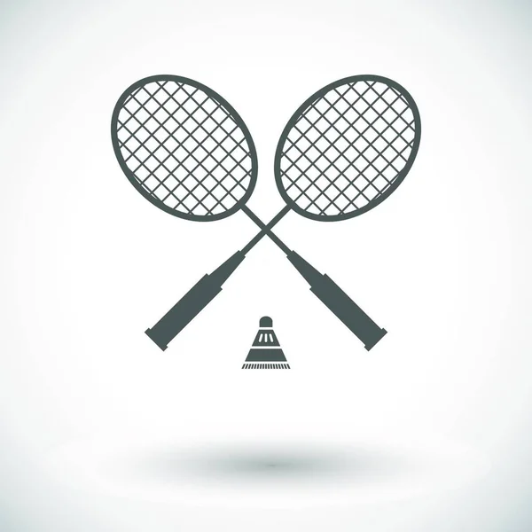 Badminton Icône Vectoriel Illustration — Image vectorielle