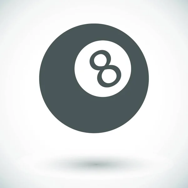 Billiard Ball Web Icon Vector Illustration — 스톡 벡터