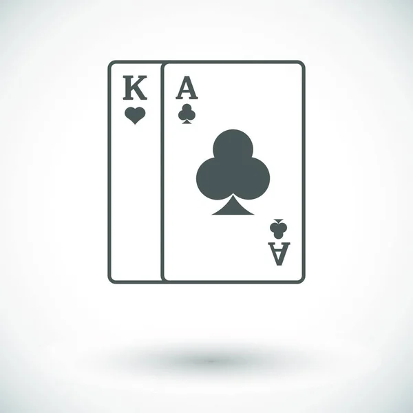 Spielkarten Symbol Vektor Illustration — Stockvektor