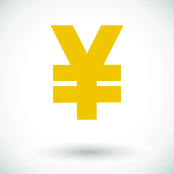 Yen Ikon Vektor Illustration — Stock vektor