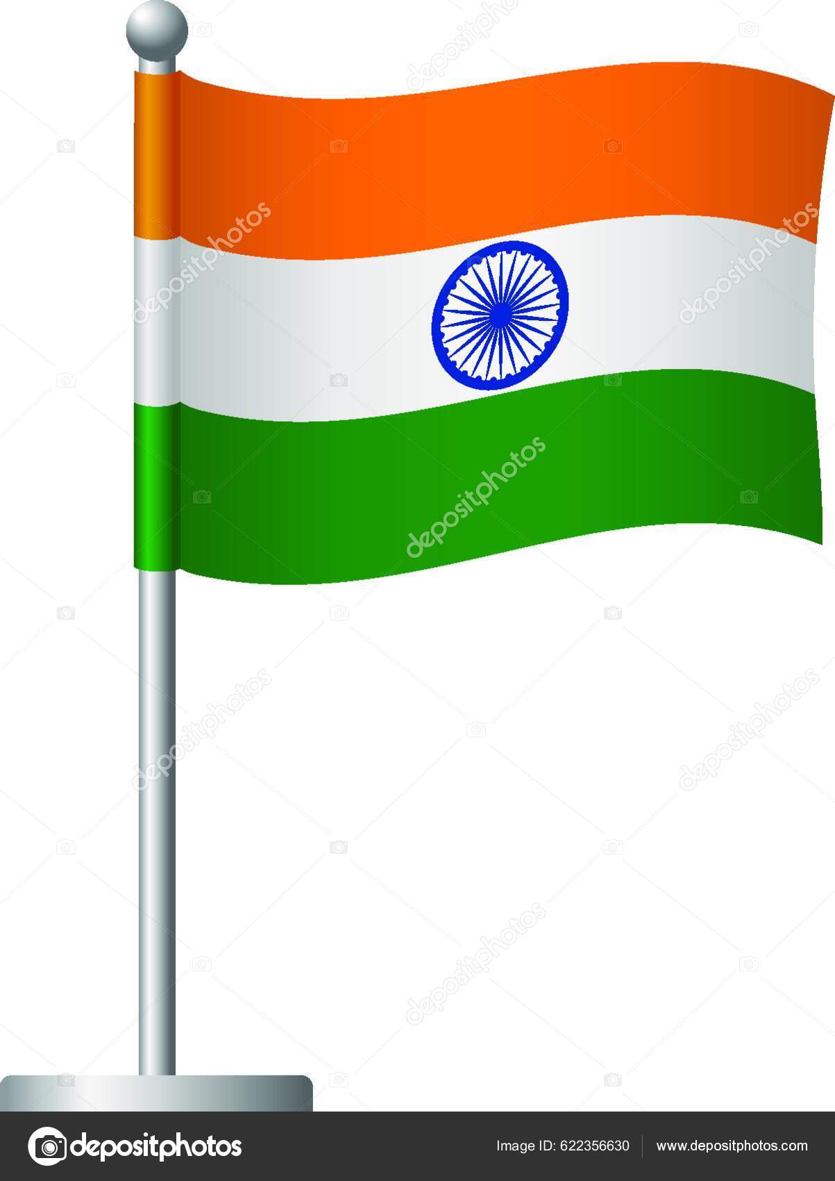 India Flag Pole Icon Stock Vector by ©YAY_Images 622356630