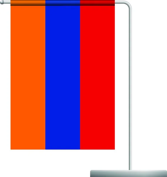 Bandeira Armenia Ícone Pólo —  Vetores de Stock