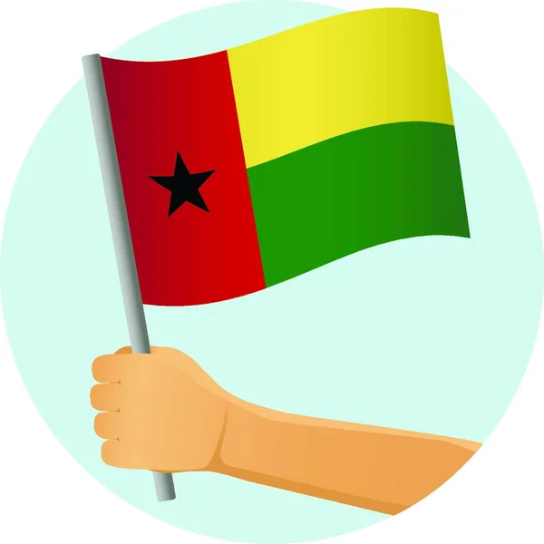 Флаг Гвинеи Бисау Руке — стоковый вектор