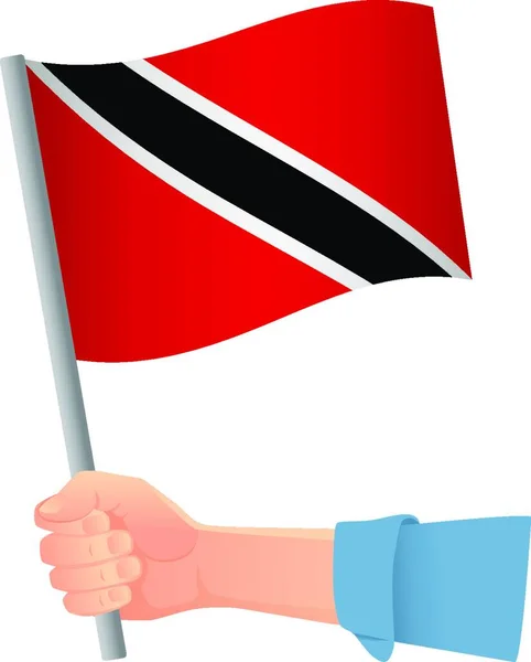 Drapeau Trinité Tobago Illustration Vectorielle Manuelle — Image vectorielle