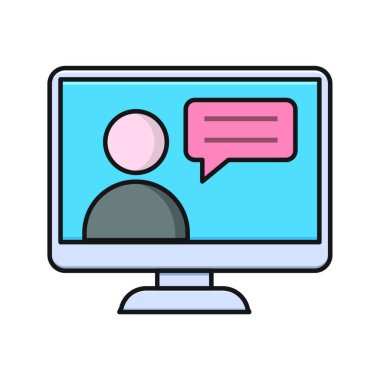 message icon, vector illustration simple design