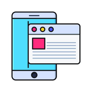 internet icon, vector illustration simple design