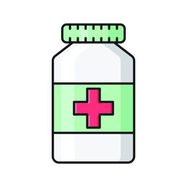 Kavanoz simgesi, vektör illüstrasyonu basit tasarım