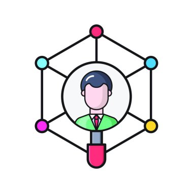 İnsan simgesi vektör illüstrasyonu