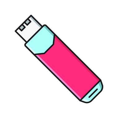 usb Web simgesi vektör illüstrasyonu