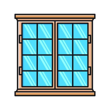 pencere simgesi vektör illüstrasyonu