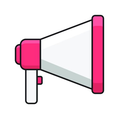 Megafon web simge vektör çizim