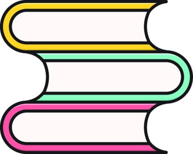 kitap simgesi vektör illüstrasyonu