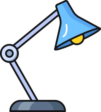 tablo lambası vektör illüstrasyonu