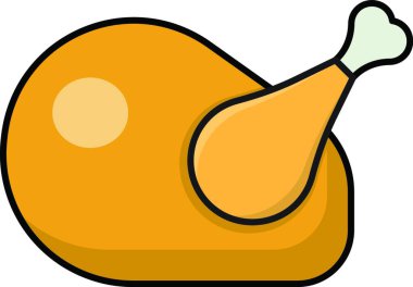 bacak parçası web simgesi, vektör illüstrasyonu 