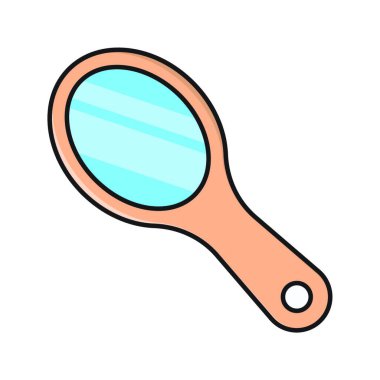 Ayna simgesi vektör illüstrasyonu