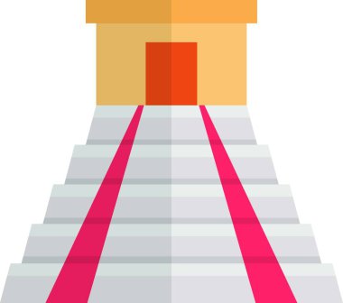 itza düz simge, vektör illüstrasyonu