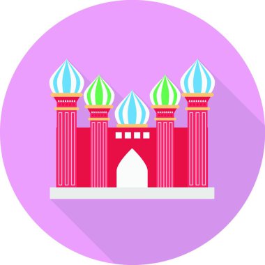 cami web simgesi vektör illüstrasyonu