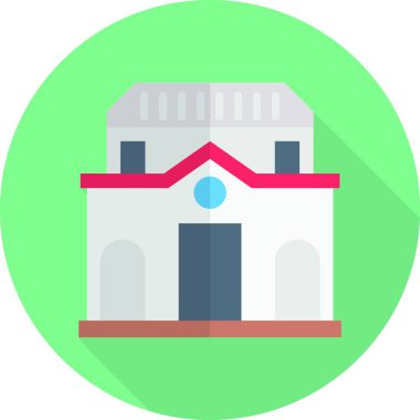 world flat icon, vector illustration