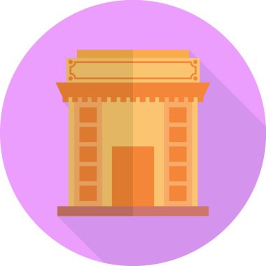 world flat icon, vector illustration
