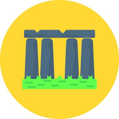 Stonehenge anıtı, basit vektör simgesi