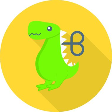 Dinozor oyuncağı, basit vektör simgesi
