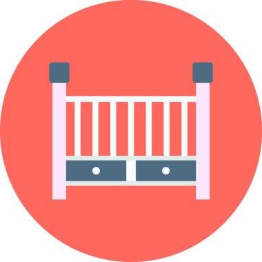 bebek yatağı ikon vektör illüstrasyonu