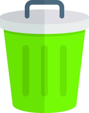 Geri dönüşüm kutusu web simgesi vektör resimlemesi