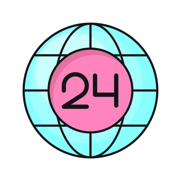 24サービスアイコン ベクトル図シンプルなデザイン — ストックベクタ