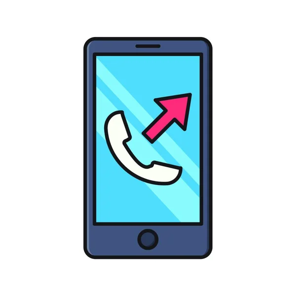 Smartphone Web Icon Vektor Illustration — Stockvektor