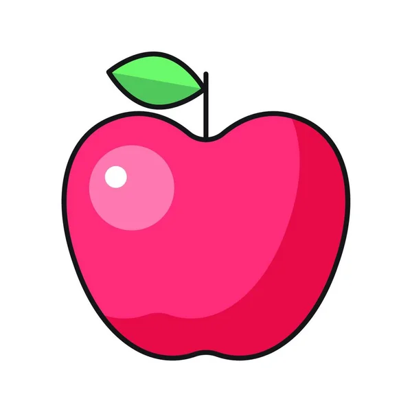 Apple Web Icon Vector Illustration — 스톡 벡터
