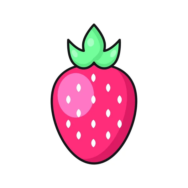 Frukt Ikon Vektor Illustration Enkel Design — Stock vektor