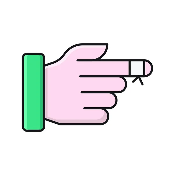 Hand Icon Vector Illustration Simple Design — Stock Vector