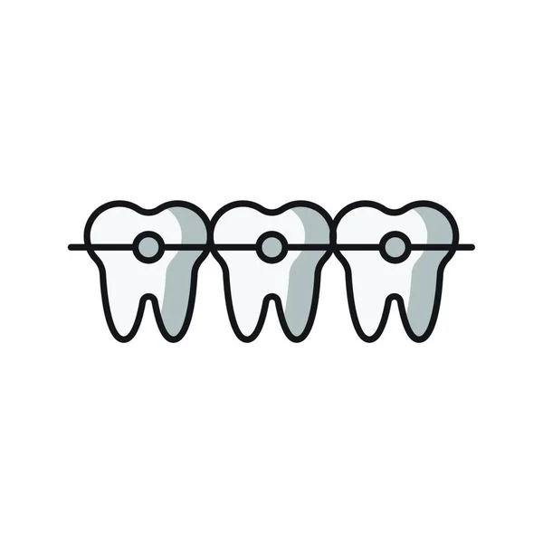 Tooth Icon Vector Illustration Simple Design — Stock Vector