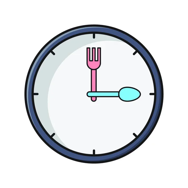 Clock Icon Vector Illustration Simple Design — Stock Vector