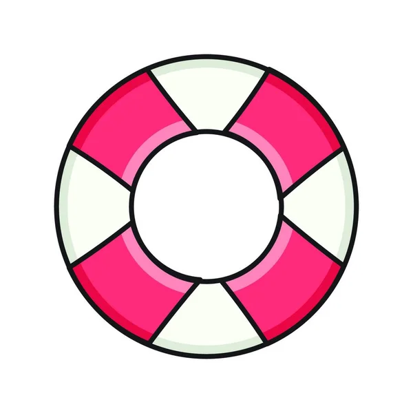 Lifebuoy Icon Vector Illustration Simple Design — Vettoriale Stock
