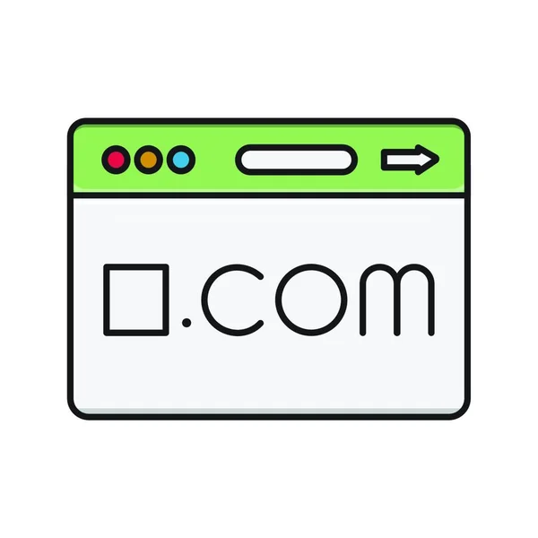 Internet Icoon Vector Illustratie — Stockvector