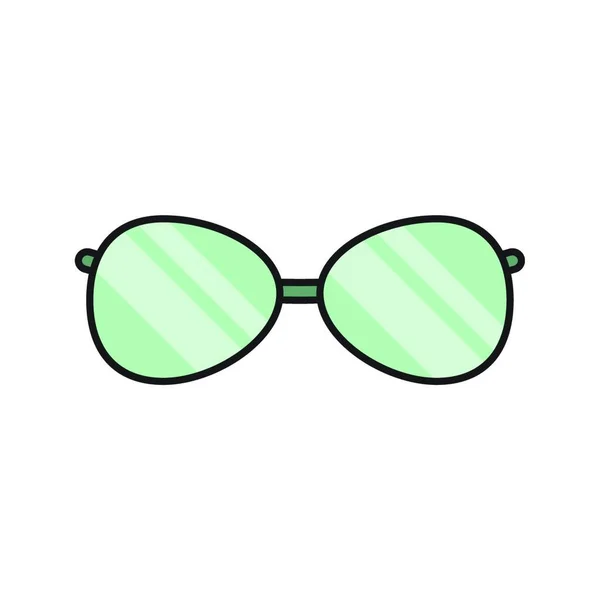 Brillensymbol Vektorillustration Einfaches Design — Stockvektor