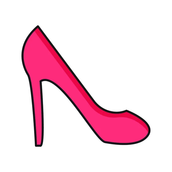 Heel Shoe Icon Vector Illustration — Stock Vector