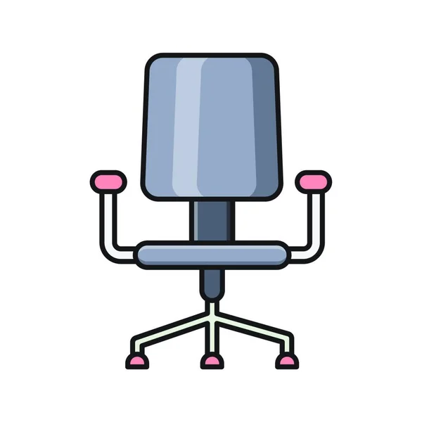Cadeira Web Ícone Vetor Ilustração — Vetor de Stock