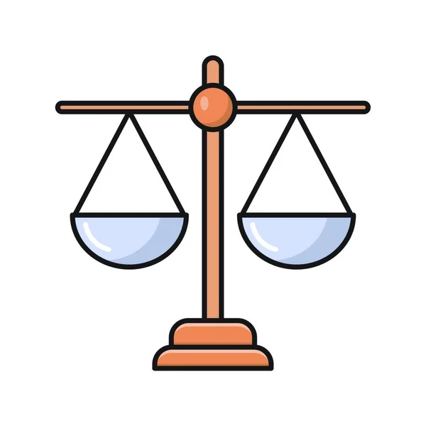 Domstolen Ikonen Vektor Illustration — Stock vektor