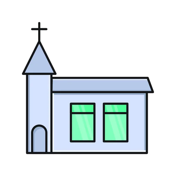 Церковний Значок Векторна Ілюстрація — стоковий вектор