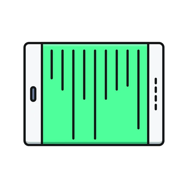 Tablette Icône Web Illustration Vectorielle — Image vectorielle