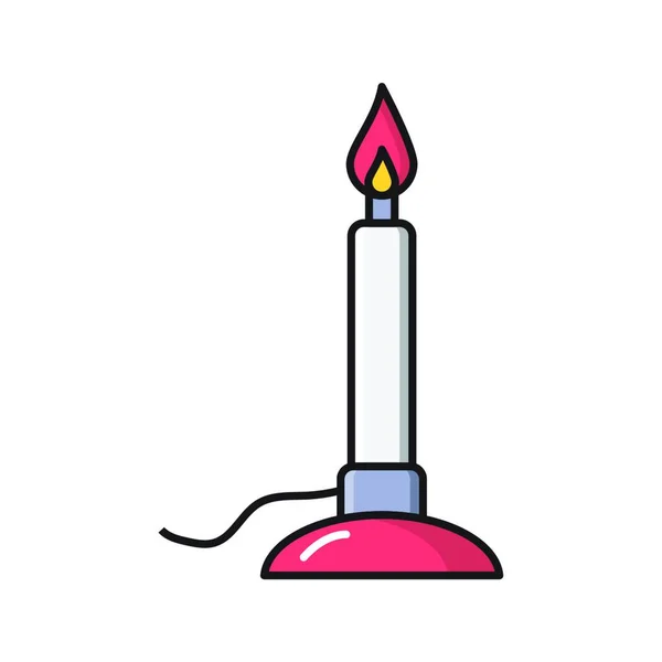 Candle Icon Vector Illustration — Stock Vector