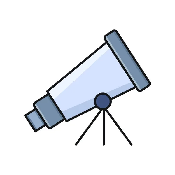 Ilustración Del Icono Del Telescopio Para Página Web — Vector de stock