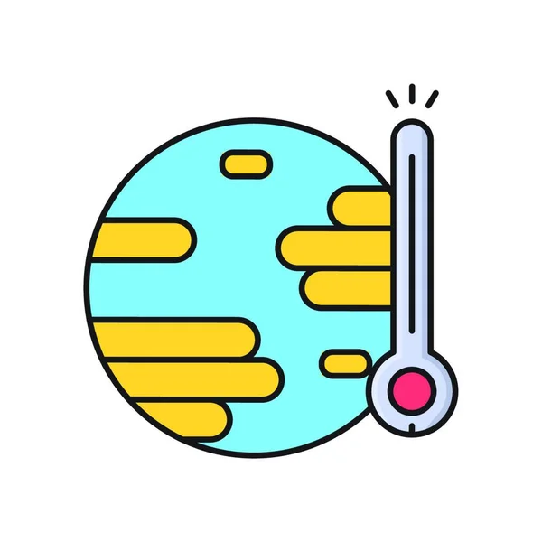 Icono Temperatura Ilustración Vectorial — Archivo Imágenes Vectoriales