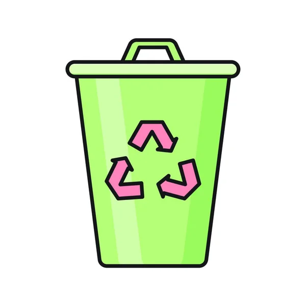 Garbage Icon Vector Illustration — Stock Vector
