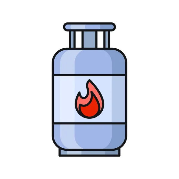 Gas Cylinder Icon Vector Illustration — Wektor stockowy