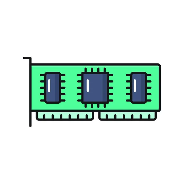 Gpu Symbol Vektor Illustration — Stockvektor