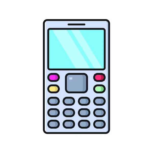 Teléfono Icono Web Vector Ilustración — Vector de stock